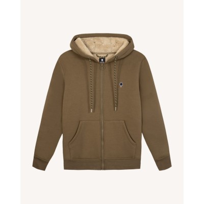 FAGUO - Sweat zippé Meygal - Marron FAGUO - Sweat zippé Meygal - Marron