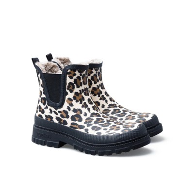 VERBENAS - Bottes de pluie Lua Mate Fur Crudo - Léopard VERBENAS - Bottes de pluie Lua Mate Fur Crudo - Léopard
