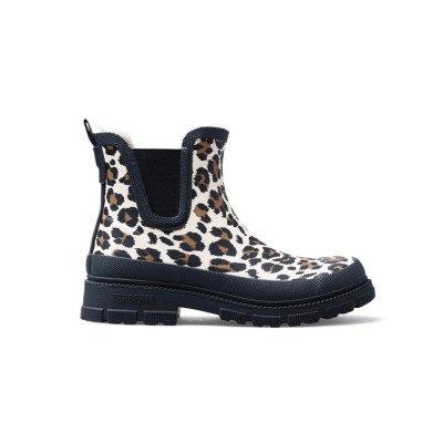 VERBENAS - Bottes de pluie Lua Mate Fur Crudo - Léopard VERBENAS - Bottes de pluie Lua Mate Fur Crudo - Léopard