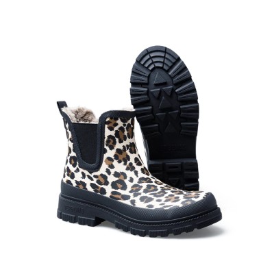 VERBENAS - Bottes de pluie Lua Mate Fur Crudo - Léopard VERBENAS - Bottes de pluie Lua Mate Fur Crudo - Léopard