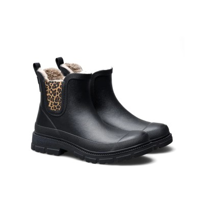 VERBENAS - Bottes de pluie Lua Mate Fur - Black/Léo VERBENAS - Bottes de pluie Lua Mate Fur - Black/Léo
