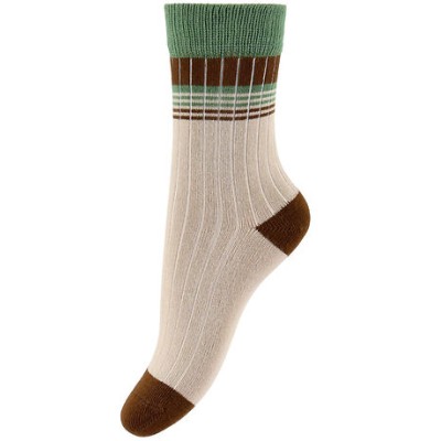 MINIPOP - Chaussettes Stripes - Green MINIPOP - Chaussettes Stripes - Green