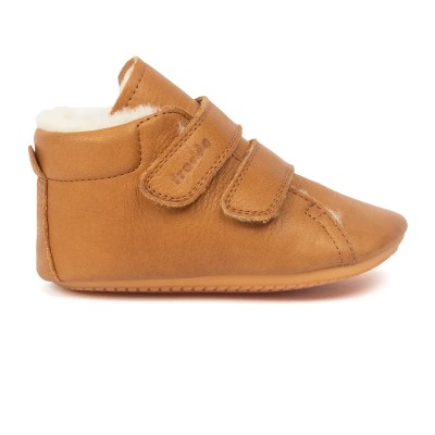 FRODDO - Prewalkers velcro fourré - Cognac