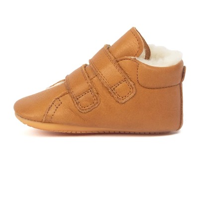 FRODDO - Prewalkers velcro fourré - Cognac