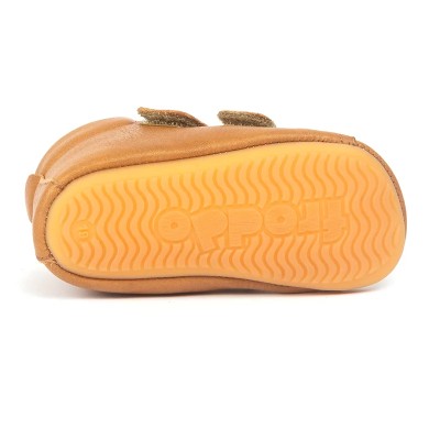 FRODDO - Prewalkers velcro fourré - Cognac