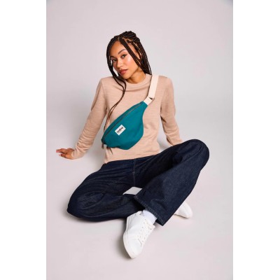 HINDBAG - Sac banane Olivia - Bleu Paon