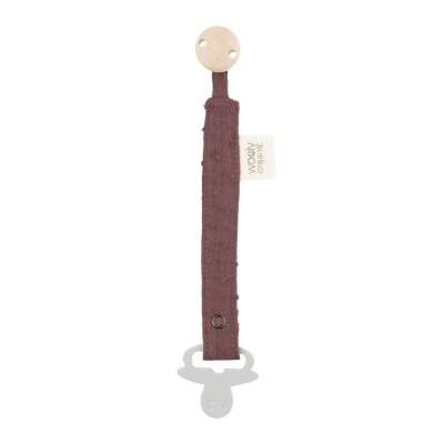 WOOLY ORGANIC - Attache tétine en mousseline - Plumetis WOOLY ORGANIC - Attache tétine en mousseline - Plumetis