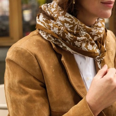 SO FAMILY Foulard Calcutta Olive.