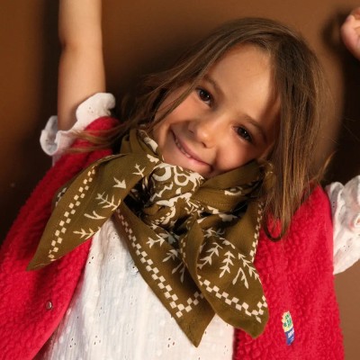 SO FAMILY Foulard Mysore Bandana Kaki.