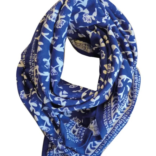 SO FAMILY Foulard Mumbai Saphir.