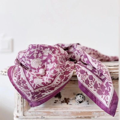 SO FAMILY Foulard Dheli Lilas.