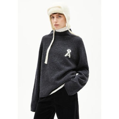 ARMEDANGELS - Pull Iconic A Monalaa - Steel mélange oatmilk