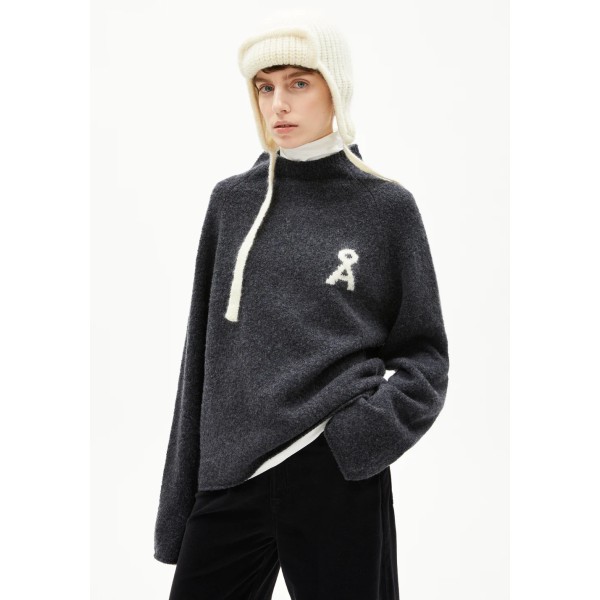 ARMEDANGELS - Pull Iconic A Monalaa - Steel mélange oatmilk