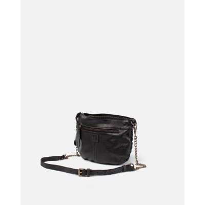 BIBA Sac Bandoulière Carter tressé Noir.