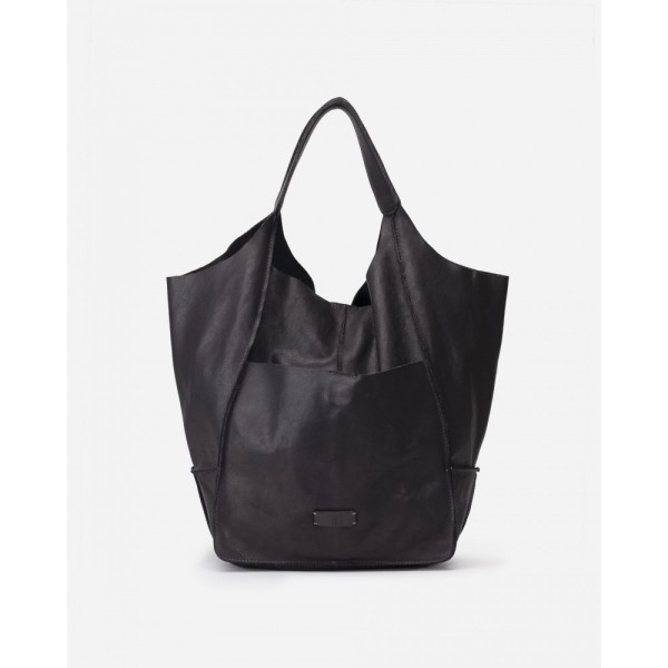 BIBA Sac Cabas Homer Cuir Noir.