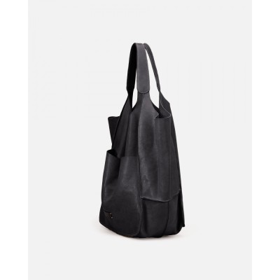 BIBA Sac Cabas Homer Cuir Noir.