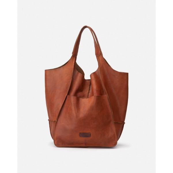 BIBA Sac Cabas Homer Cuir Tan.