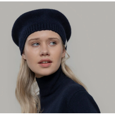 RIFO - Béret Basque Cachemire Nicole - Marine