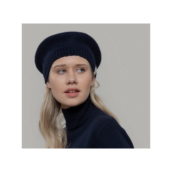 RIFO - Béret Basque Cachemire Nicole - Marine