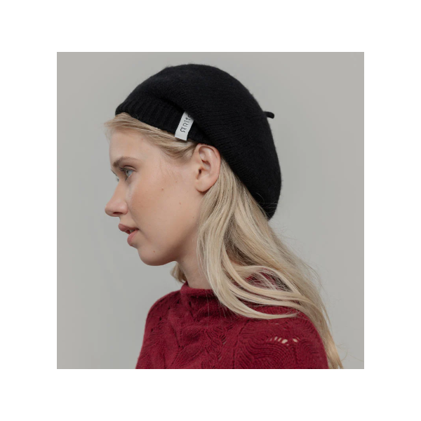 RIFO - Béret Basque Cachemire Nicole - Noir