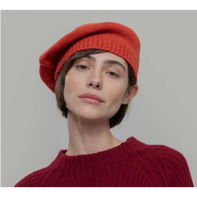 RIFO - Béret Basque Cachemire Nicole - Orange