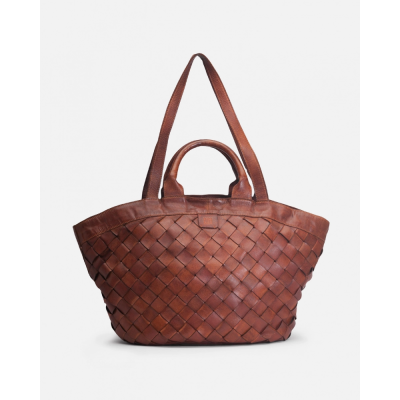 BIBA Sac Bandoulière Lewisburg en cuir Tan.