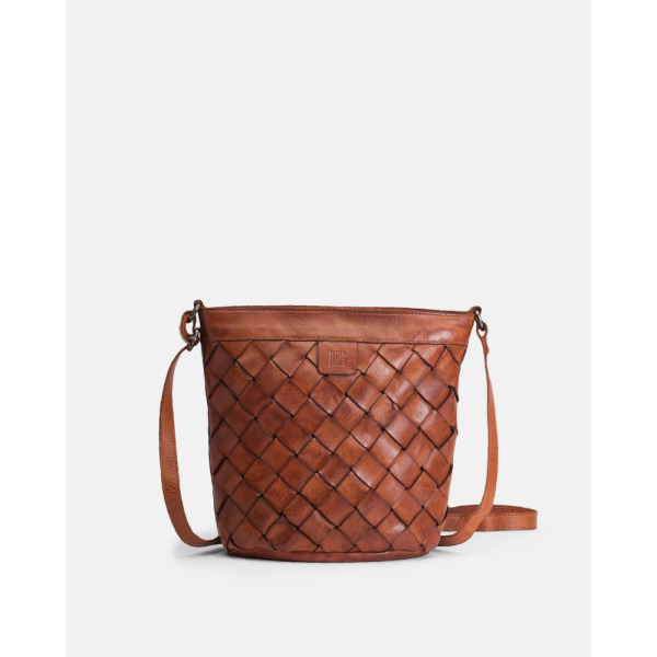 BIBA Sac Bandoulière Lewisburg en cuir Tan.