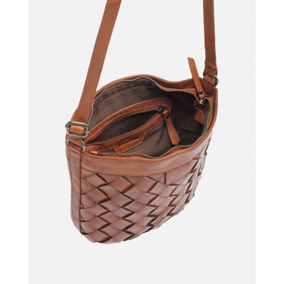 BIBA Sac Bandoulière Lewisburg en cuir Tan.