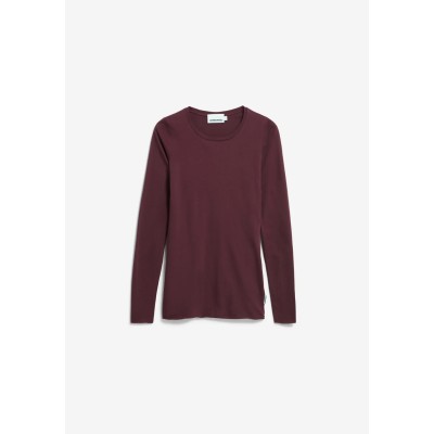 ARMEDANGELS - Haut à manches longues Einiaara - Dark Cranberry