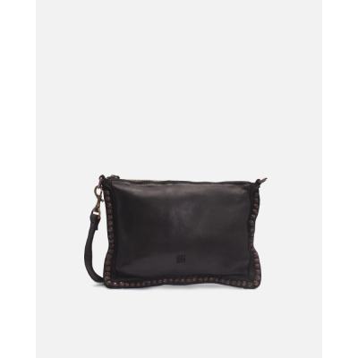 BIBA Sac Bandoulière Portland en cuir Noir.