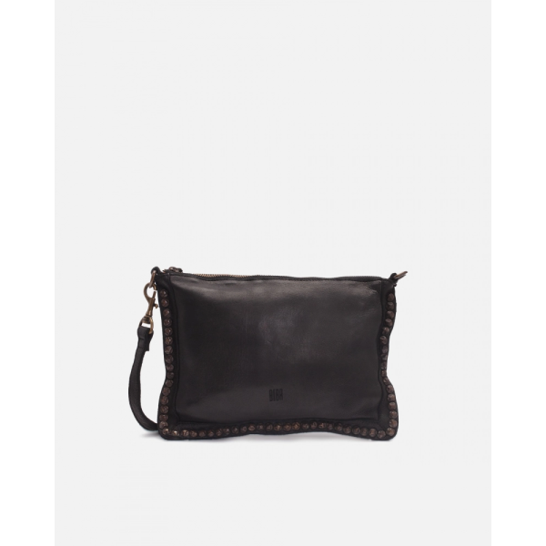 BIBA Sac Bandoulière Portland en cuir Noir.