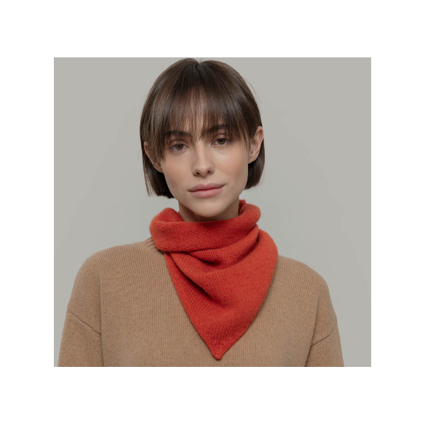 RIFO - Écharpe triangulaire Cachemire Masha - Orange