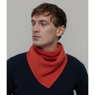 RIFO - Écharpe triangulaire Cachemire Masha - Orange