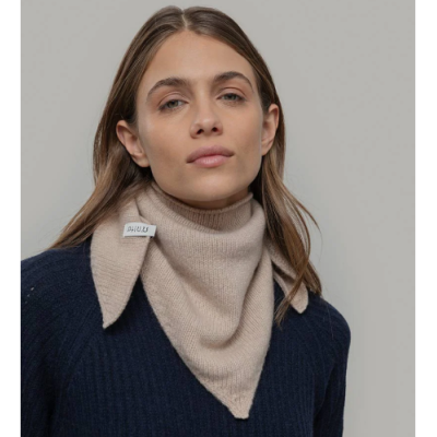 RIFO - Écharpe triangulaire Cachemire Masha - Beige