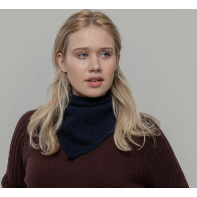 RIFO - Écharpe triangulaire Cachemire Masha - Marine