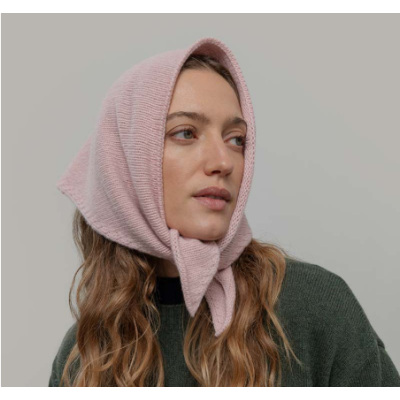 RIFO - Écharpe triangulaire Cachemire Masha - Rose