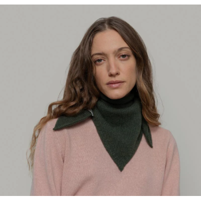 RIFO - Écharpe triangulaire Cachemire Masha - Vert