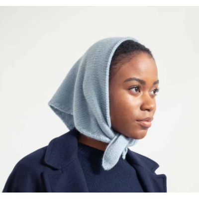 RIFO - Écharpe triangulaire Cachemire Masha - Bleu