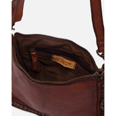 BIBA Sac Bandoulière Portland en cuir Tan.