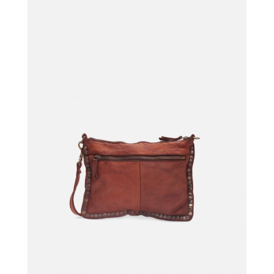 BIBA Sac Bandoulière Portland en cuir Tan.