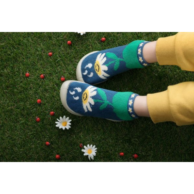 COLLÉGEIN - Chaussons chaussettes - Pâquerette