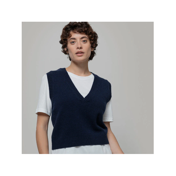 RIFO - Gilet en Laine Melania - Marine