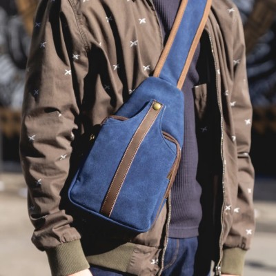 ZEDE Paris Sacoche Balard Bleu.