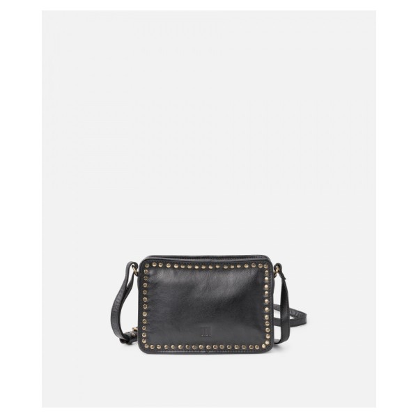 BIBA Sac Bandoulière Rockwall en cuir Noir.