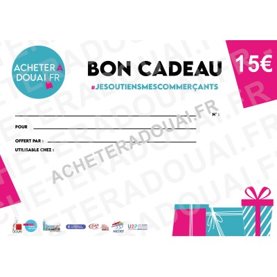 Bon cadeau 15€ - Ricochets Bon cadeau 15€ - Ricochets