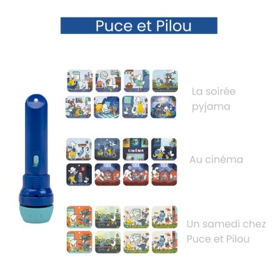 MOULIN ROTY - Lampe à histoire - Puce & Pilou