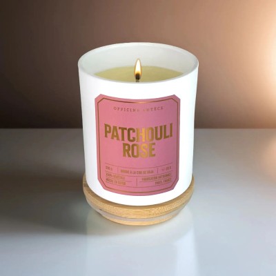 OFFICINE LUTECE Bougie parfumée Patchouli rose.