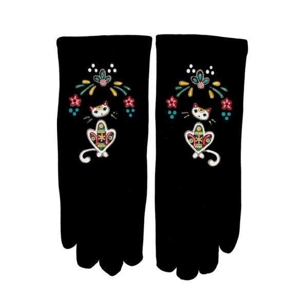 QUAND LES POULES AURONT DES GANTS Gants Mimine Blanc.