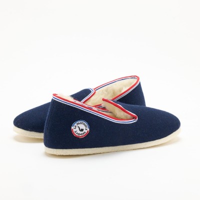 LA PANTOUFLE À PÉPÈRE - Charentaise French pépère - Marine
