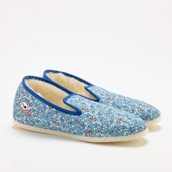 LA PANTOUFLE À PÉPÈRE - Charentaise Saperlipépère - Bleu
